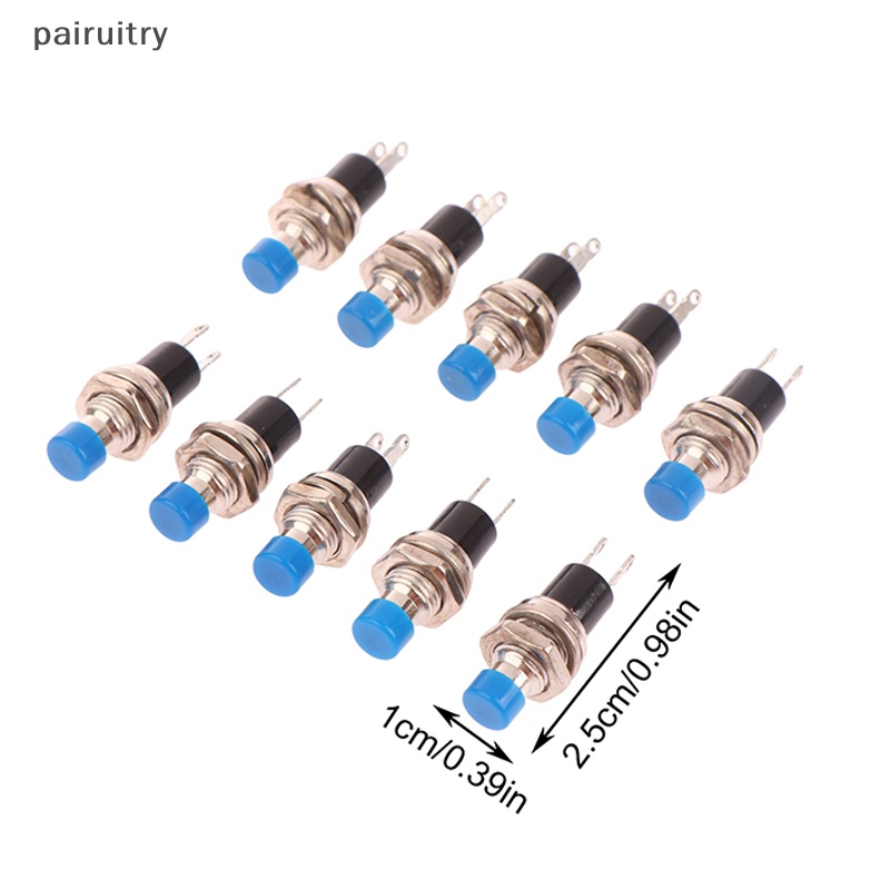 Prt 10Pcs PBS-110 7MM Momentary Push Button Switch Tekan Reset Saklar Micro PRT