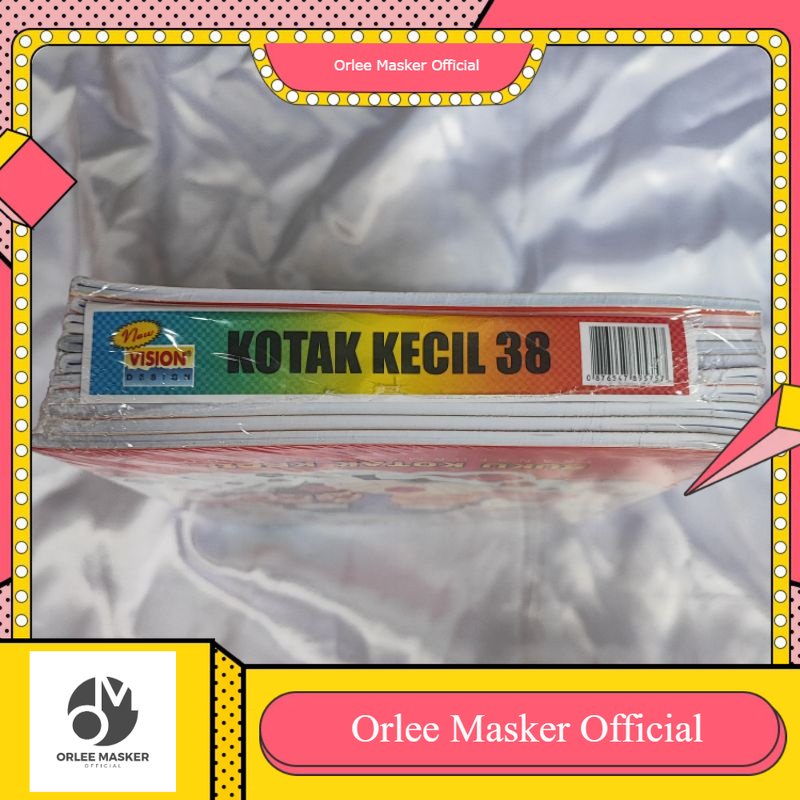 BUKU KOTAK KECIL VISION 38 1 PAK (10 BUKU) original, buku matematika, buku kotak kotak kecil