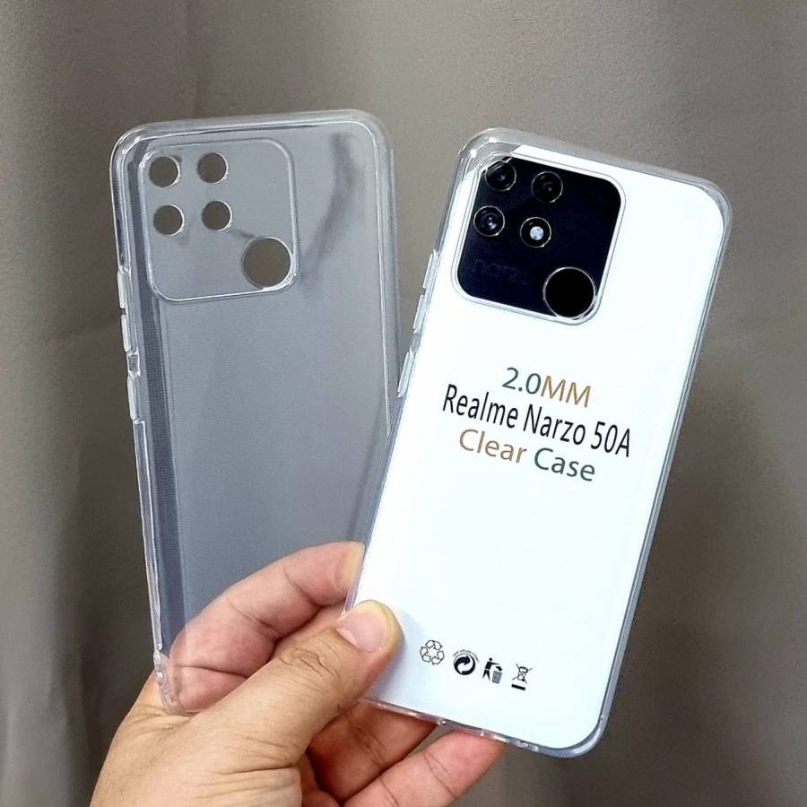 C/C- REALME NARZO 50 5G NARZO 50i PRIME NARZO 50A NARZO 50i CASE HD BENING 2.00mm SILIKON CLEAR SOFTCASE TRANSPARAN CASING PROTECT CAMERA COVER PELINDUNG KAMERA