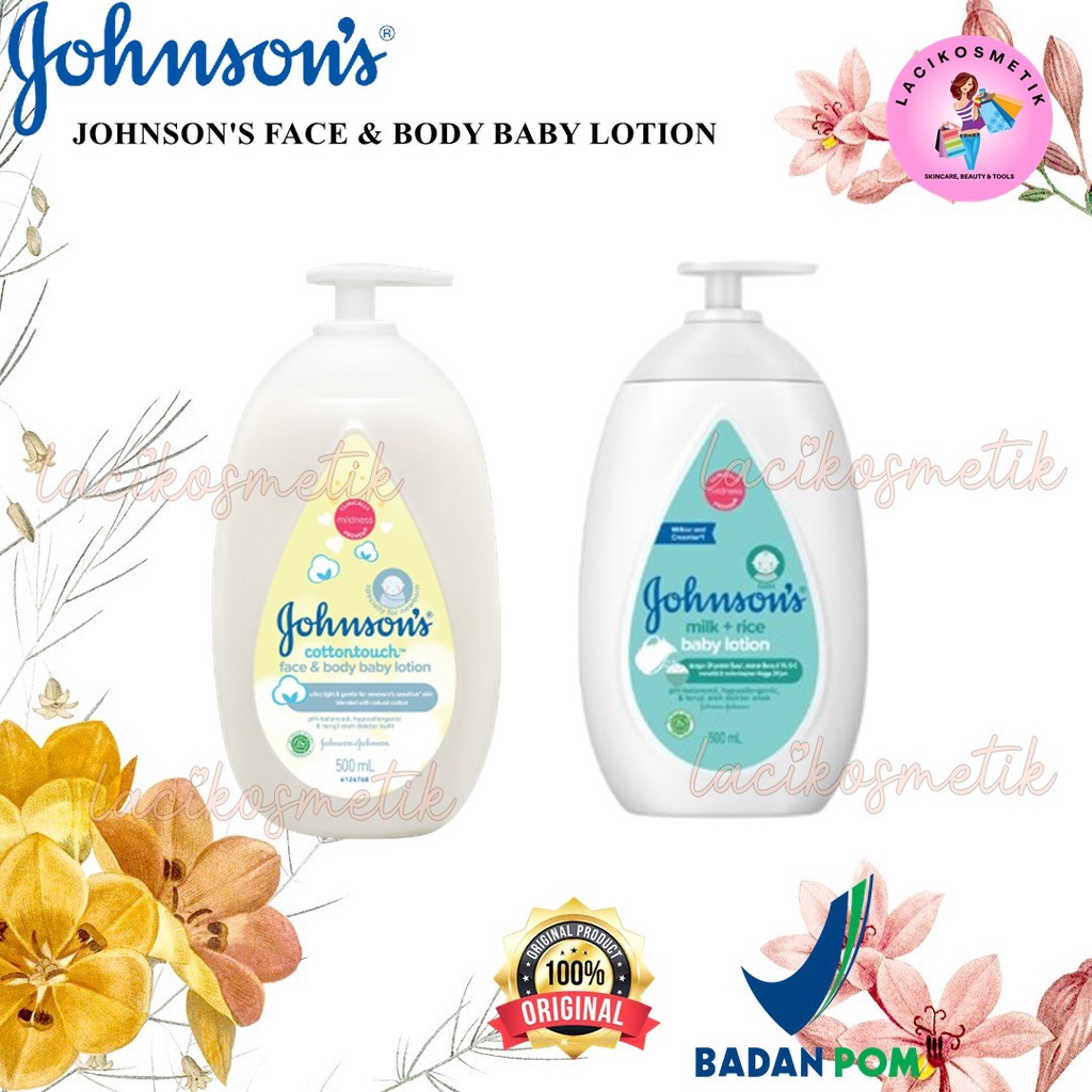 ✨LACIKOSME✨ JOHNSON'S FACE &amp; BODY BABY LOTION - LOSION BAYI PUMP ORIGINAL BPOM