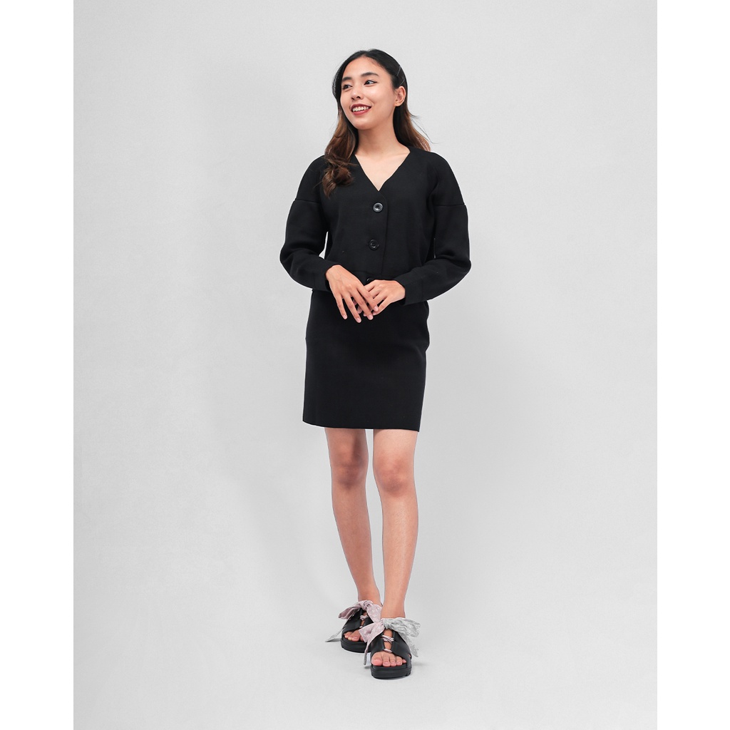 Olivia Knit Cardigan Black