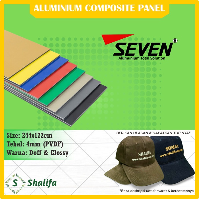 SEVEN ACP PVDF 4 mm GROSIR - Alumunium Composite Panel 4mm - Pvdf