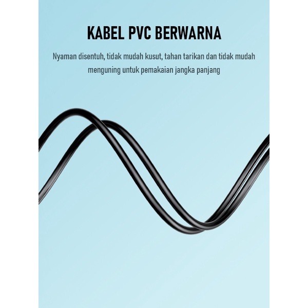 Kabel Data Type C ROBOT RBC100 1M Data Cable 2,4A Original - Garansi Resmi 1 Tahun