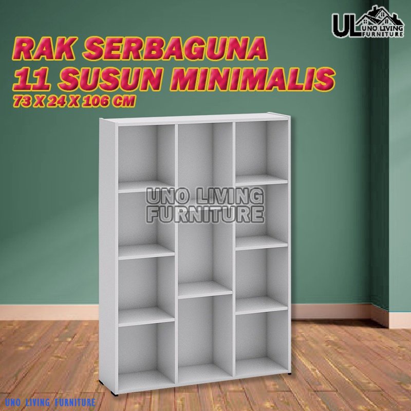 LEMARI RAK BUKU SERBAGUNA 11 RAK KAYU TERBARU MURAH LEMARI BUKU RAK BUKU SERBAGUNA RAK SERBAGUNA RAK MINIMALIS