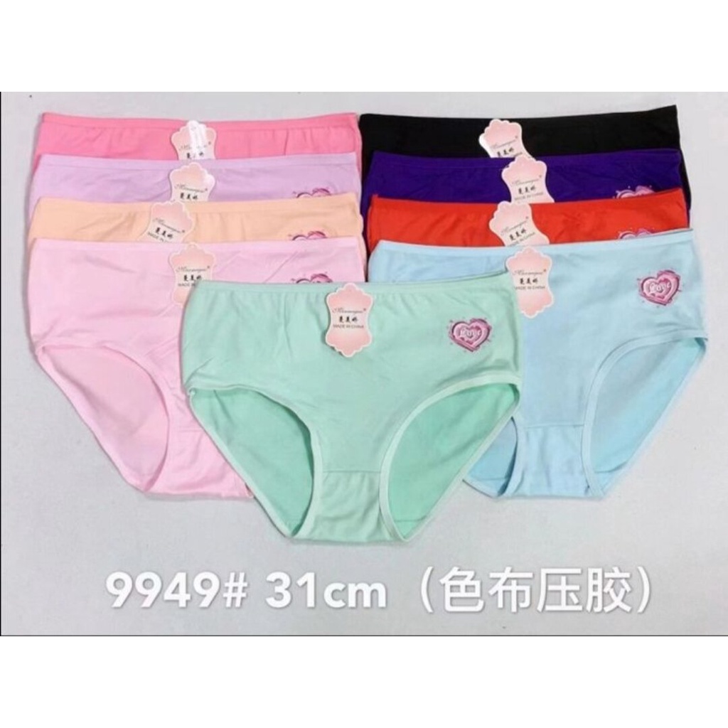 {PROMO MURAH} 6 PCS CELANA DALAM WANITA FIT TO XXL MANMENJIAO STIKER PREMIUM UNDIES