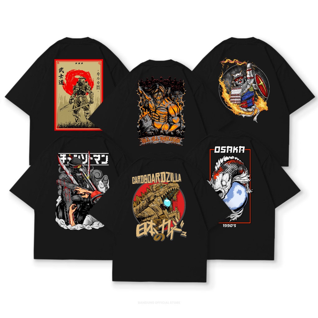 Kaos Oversize Distro Lengan Pendek Reguler T-Shirt Bahan Katun Adem Depzee Vol 2 - Bandung Official