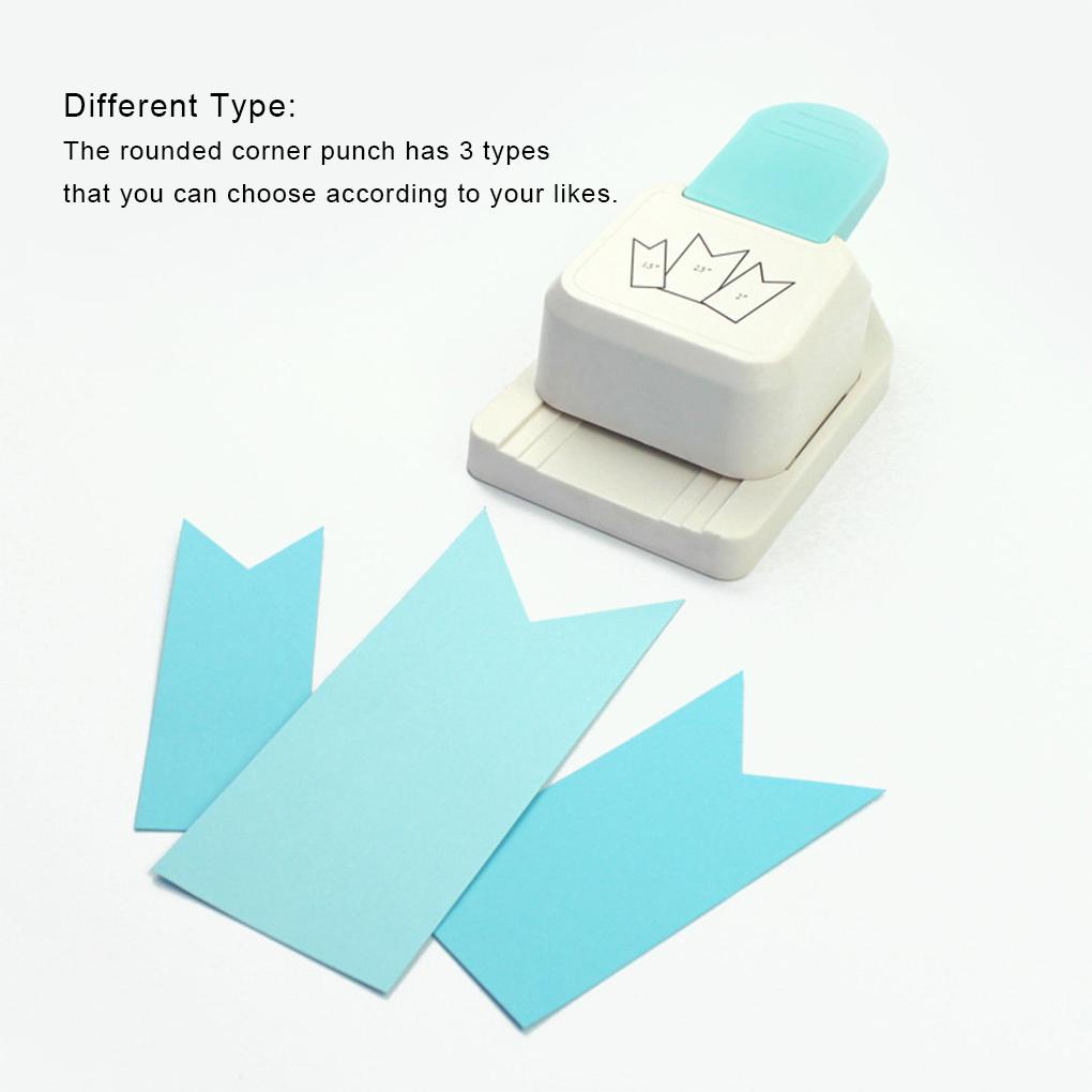 Zinc Alloy Rounded Corner Punch Portable Gift Label Kerajinan Foto Kartu Ucapan Kerajinan Tangan Tag Maker Alat Pelubang