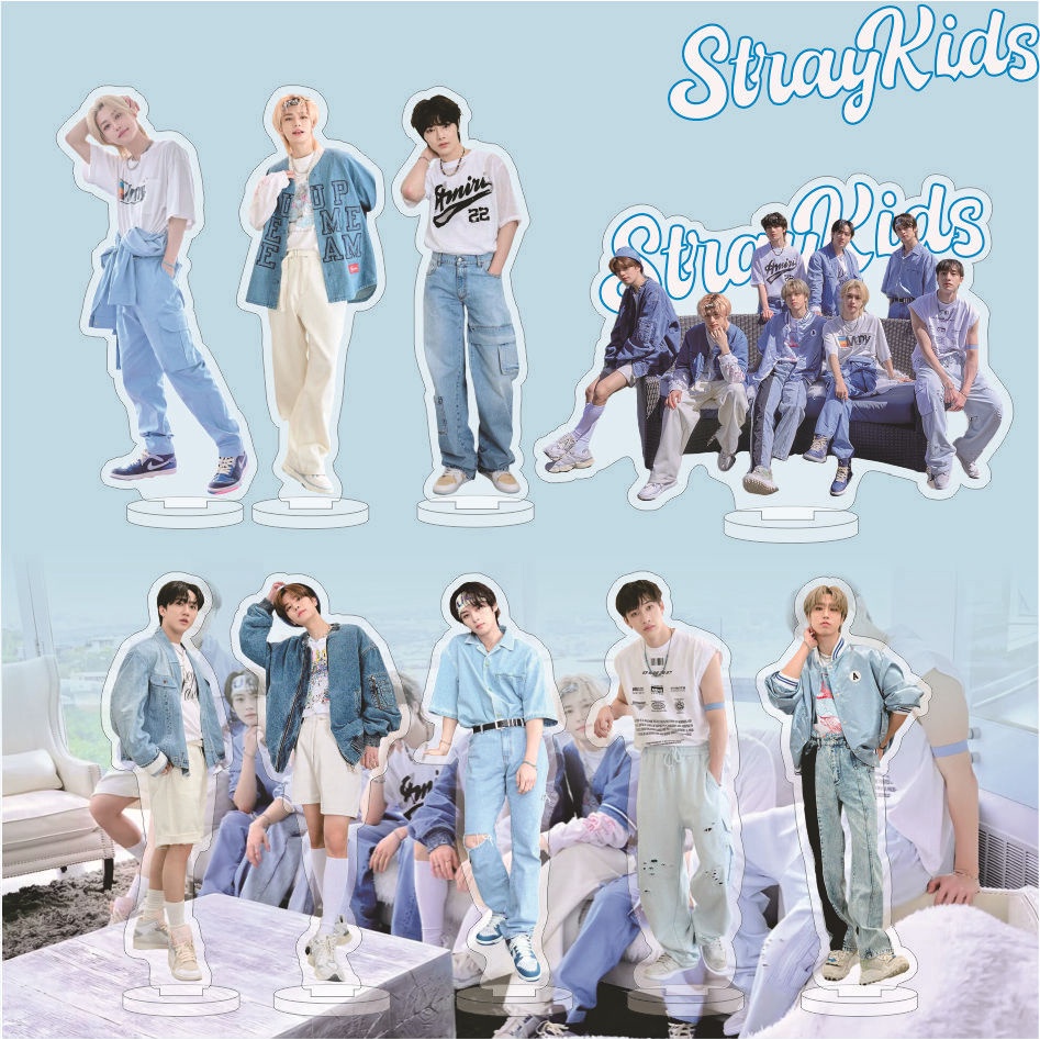 1pc Album STRAY KIDS 2023alas Tulisan Stop Akrilik Bintang 5 Straykids Stand Up Collection