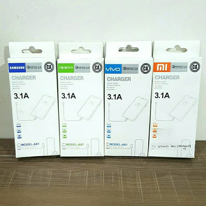 BOP TC TRAVEL CHARGER A81 ALL BRANDED QUALCOMM 3.1A PACKING IMPORT MICRO USB