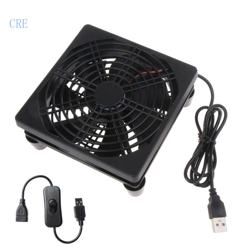 Cre Kipas Angin 120mm Dengan 1speed 5V USB Powered 120mm Case Fan 1400PRM Gaming PC Fan Kipas Pendingin Portable Cocok Untuk Tablet