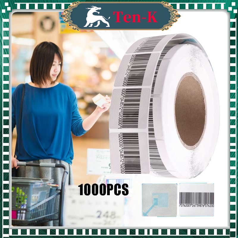 

1000 Pcs Label Alarm Label Sensor Alarm RF 8.2 Mhz 1 Roll