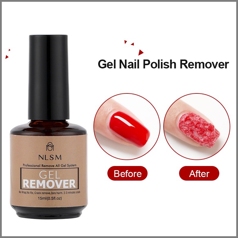 NLSM MAGIC REMOVER GEL POLISH 15ml / GEL HAPUS CAT KUKU INSTANT NLSM PREMIUM QUALITY