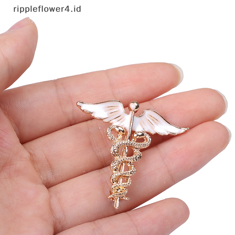 {rippleflower4.id} Lencana Bros Pin Ular Bentuk Hewan Medali Kemeja Kerah Aksesoris Pakaian  ~