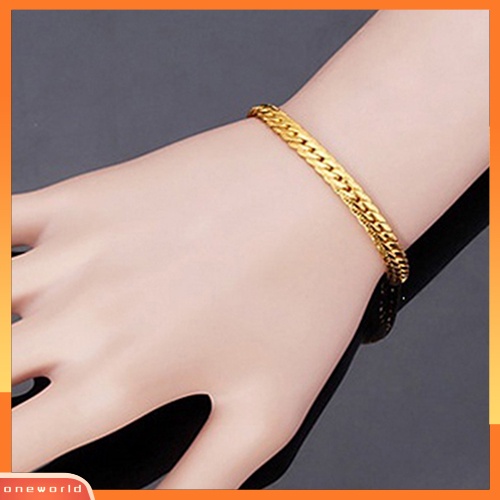 [WOD] Gelang Wanita Lapis Emas Dengan Lobster Clasp Fashion Stylish Jewelry Charms