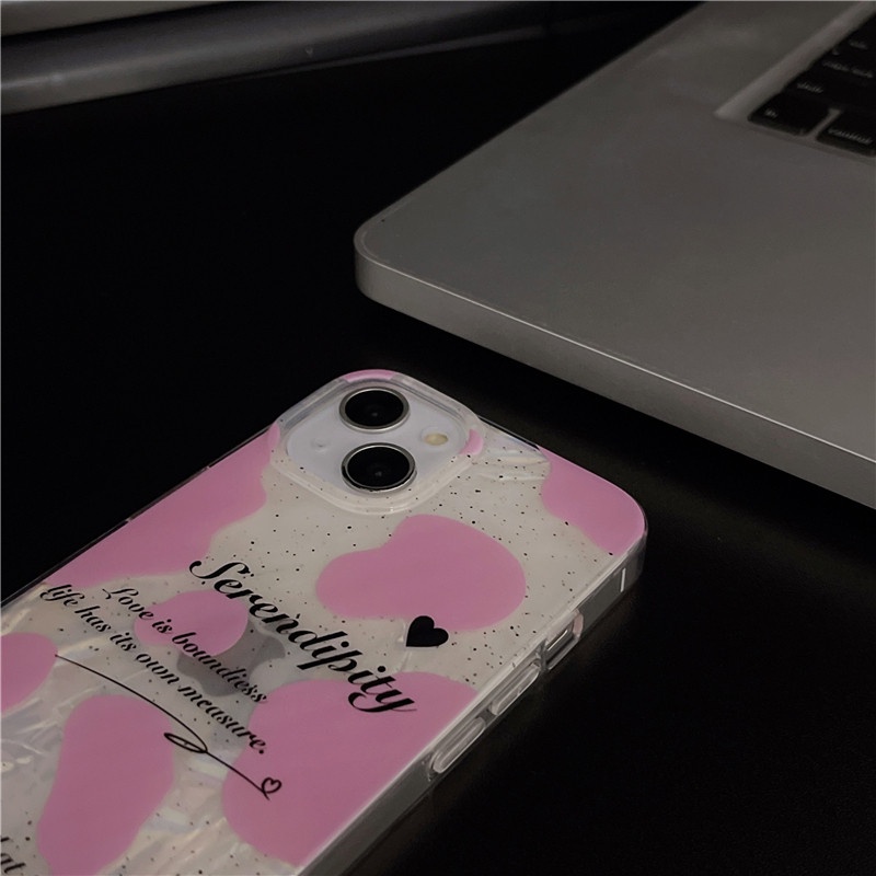 Ins Pola Sapi Cocok Untuk iPhone 14 Pro Max Casing Ponsel iPhone Pola Cetak Dua Lapis Kompatibel Dengan Iphone13 13pro 13prm iPhone 11 11pro 14plus 12Pro Max Casing Ponsel TPU Tahan Guncangan