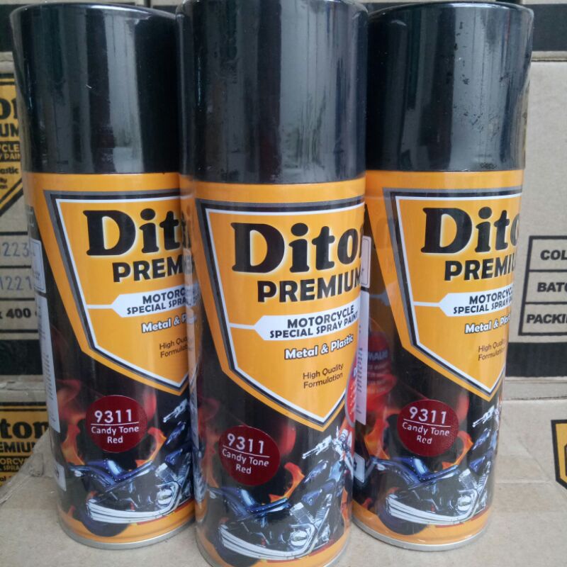 Pilox Diton premium candytone red 9311 400cc candy tone merah