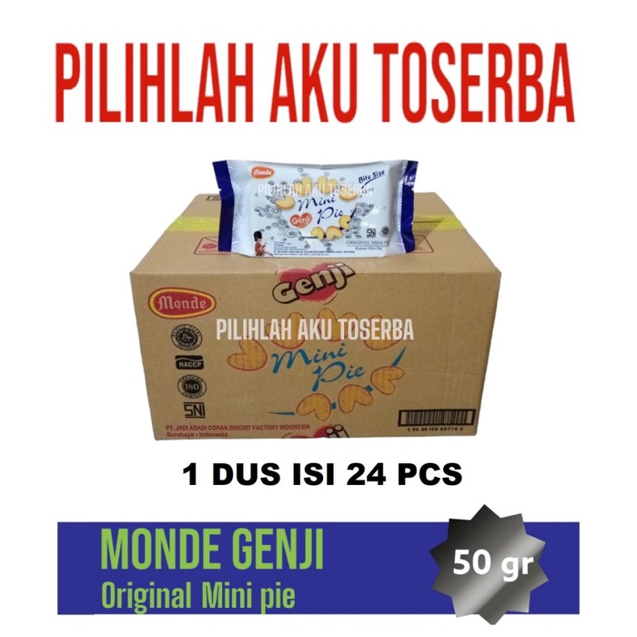 

Monde GENJI MINI PIE ORIGINAL - ( HARGA 1 DUS ISI 24 Pcs )