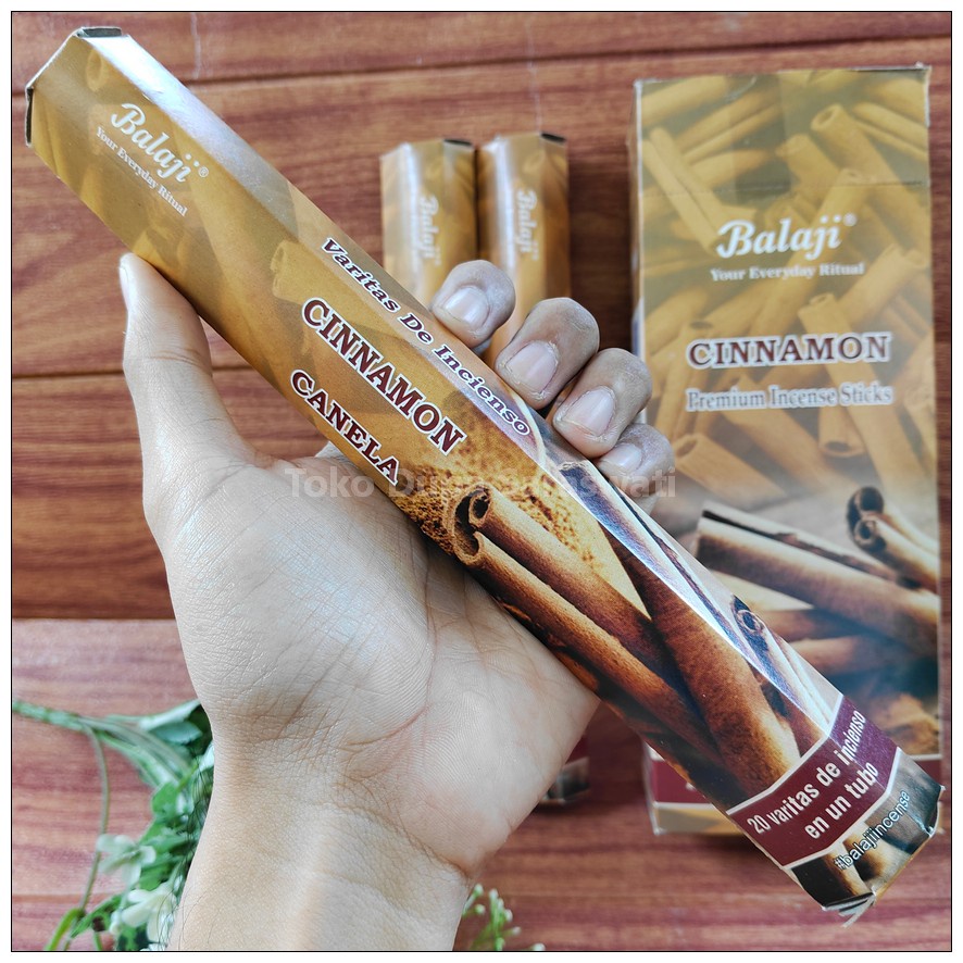 Hio Dupa Wangi Aromaterapi Cinnamon Kayu Manis Hexagonal Isi 20 Stik Balaji