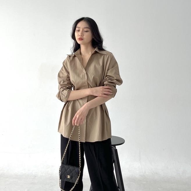 BEFAST - ZRX OOTD WANITA KEMEJA TITA / DAKOTA BUTTON SHIRT TWISTCONE / HEM Wanita Keluaran Terbaru / Fashion kekinian Remaja ABG Trendy / Kemeja Oversize Lengan Panjang Terlaris / Pakaian Casual wanita Kerja / Hem Polos Formal / Outfit Daily Wanita Remaja