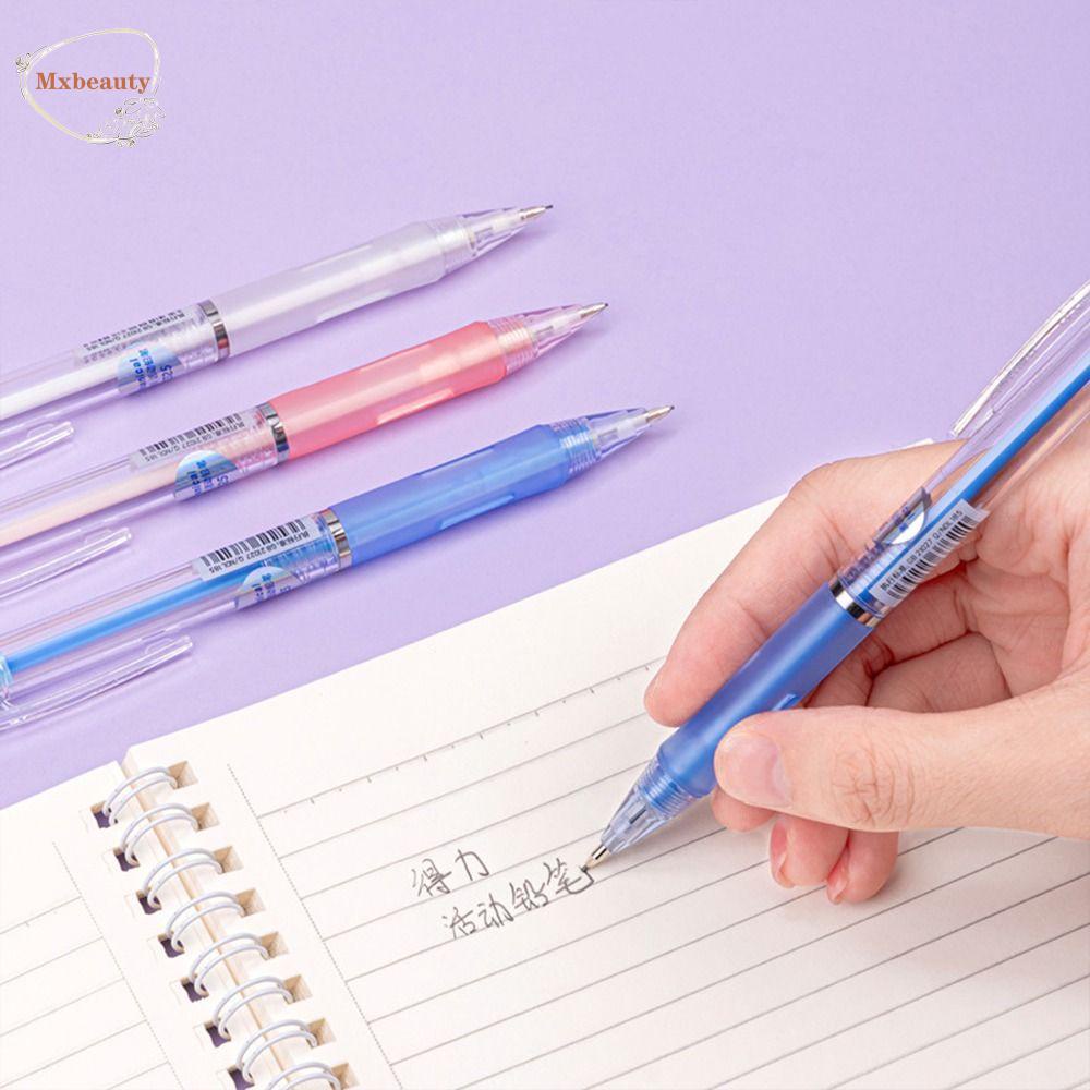 Mxbeauty Pensil Mekanik 2pcs Tulisan 0.5 /0.7mm Perlengkapan Seni Dengan Alat Tulis Eraser Pensil Otomatis