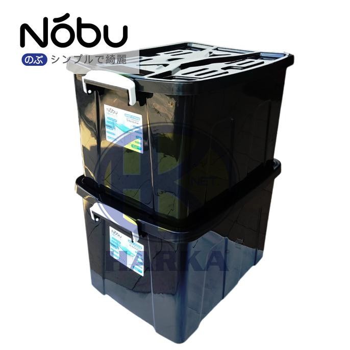 SMART STORAGE Container Box Warna Hitam Simple NOBU CB 55 NB 55 liter