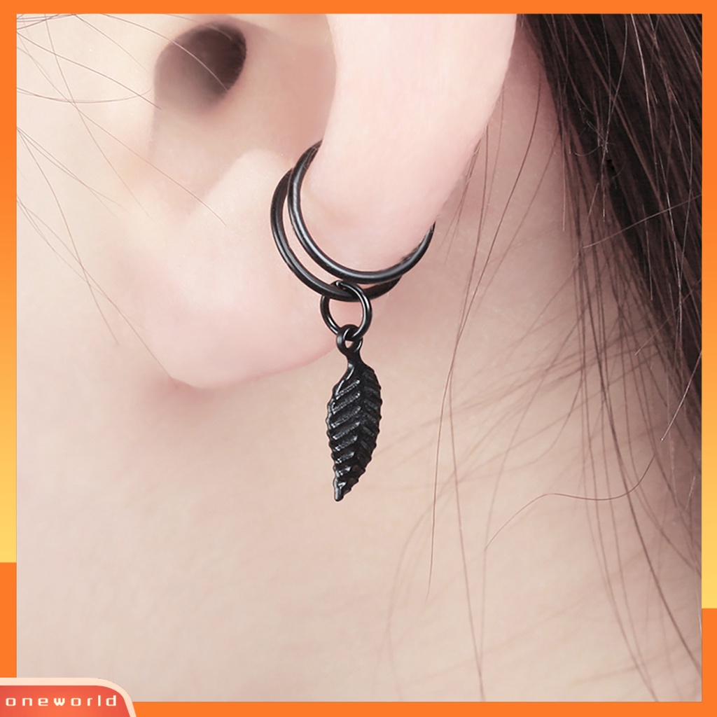 [WOD] Anting Tusuk Bentuk U Bahan Metal Hollow-Out Gaya Untuk Ulang Tahun