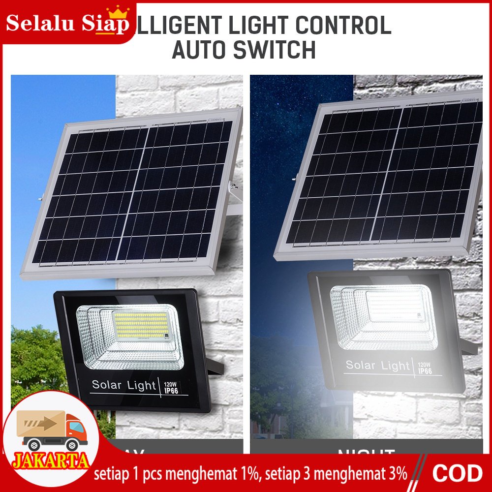 New Lampu Sorot Solar Cell /Lampu Led Tenaga Matahari / Lampu Panel Surya / Lampu Tembak Solar Cell / Led Outdoor Flood Light 40W 45W