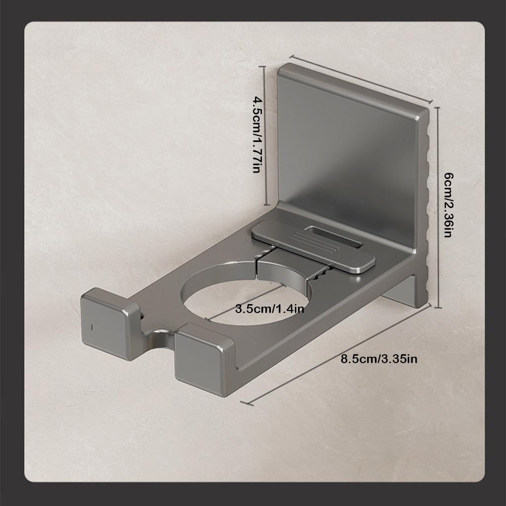 Adjustable Tempat Botol Shampo Gel Gantungan Rak Dispenser Sabun Aluminium Tempel Dinding Kamar Mandi Organizer Aksesoris