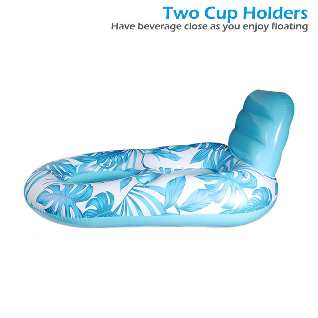 Kasur Tiup Kolam Anti Air Portabel Dengan Cup Holder Renang Ruang Tidur Dapat Digunakan Kembali Hammock Untuk Anak