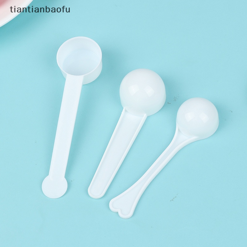 [tiantianbaofu] 10pcs 1g 3g 5g 10g Measuring Plastic Scoop Sendok Takar Susu Bubuk Sendok Butik
