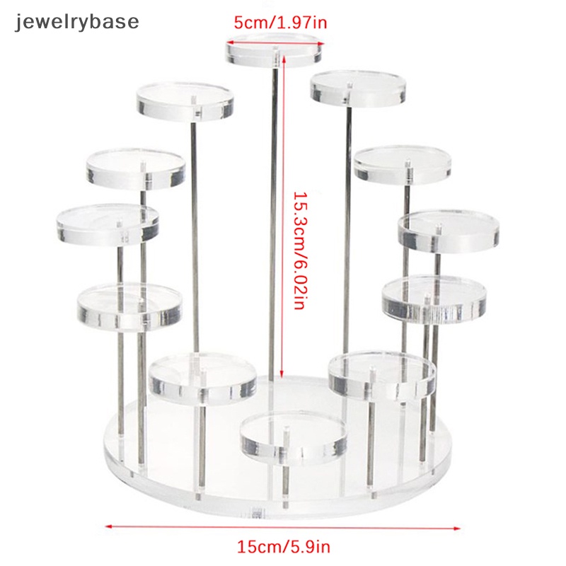 [jewelrybase] Multi-layer Round Cupcake Stand Akrilik Display Stand Perhiasan Kue Dessert Rak Butik