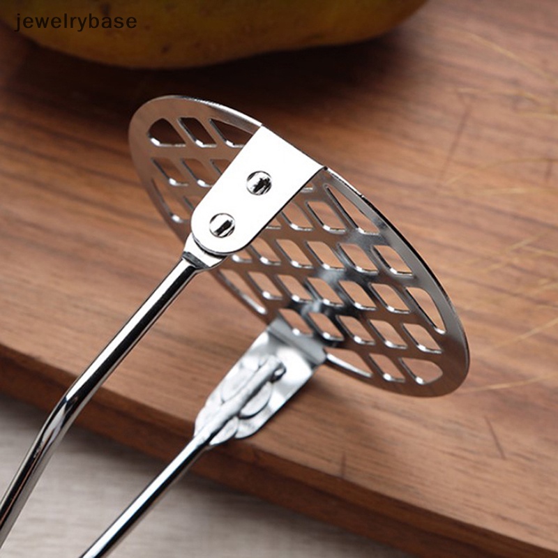 [jewelrybase] 304alat Press Kentang Stainless Steel Potato Press Manual Masher Dapur Gadget Kentang Garlic Press Butik