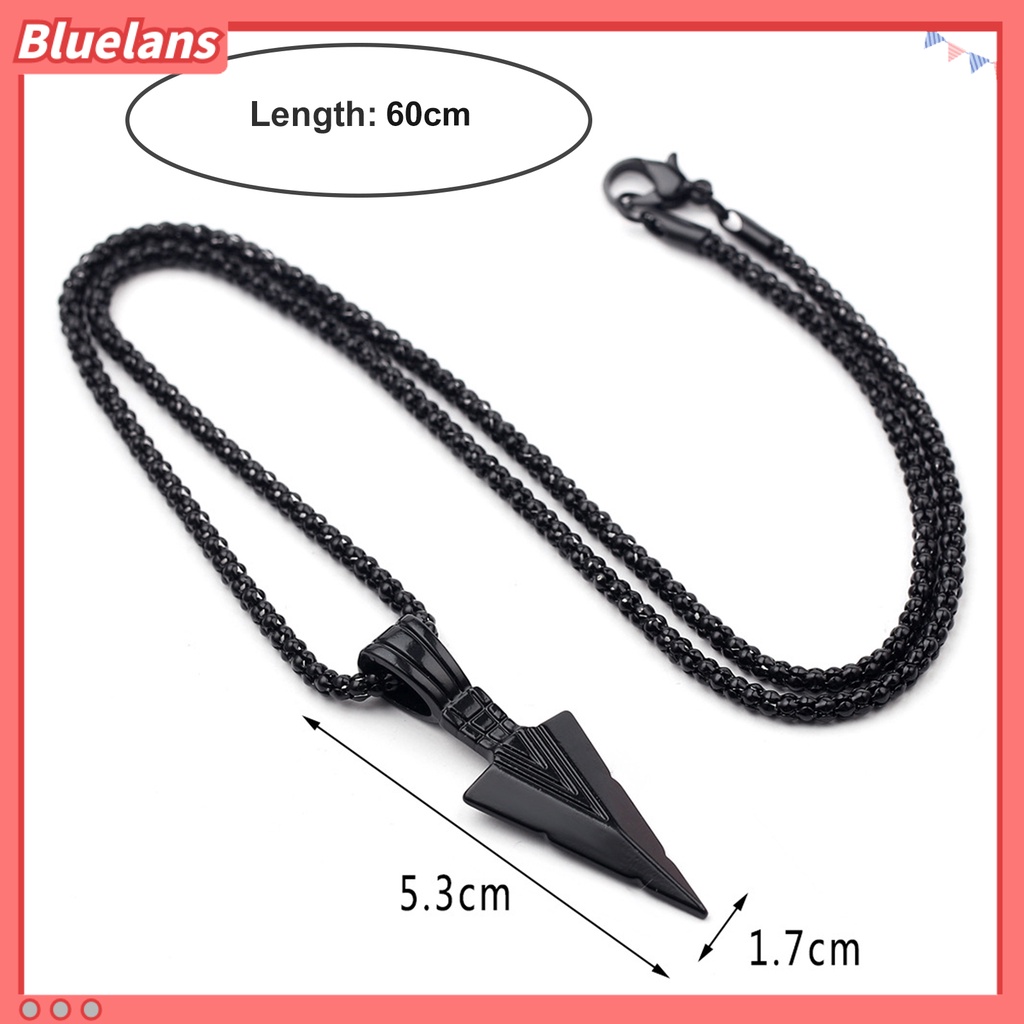 [BLS] Pria Kalung Rantai Tulang Stainless Steel Hip Hop Keren High Gloss Hadiah Fashion Perhiasan Kepala Liontin Sweater Necklace Untuk Harian