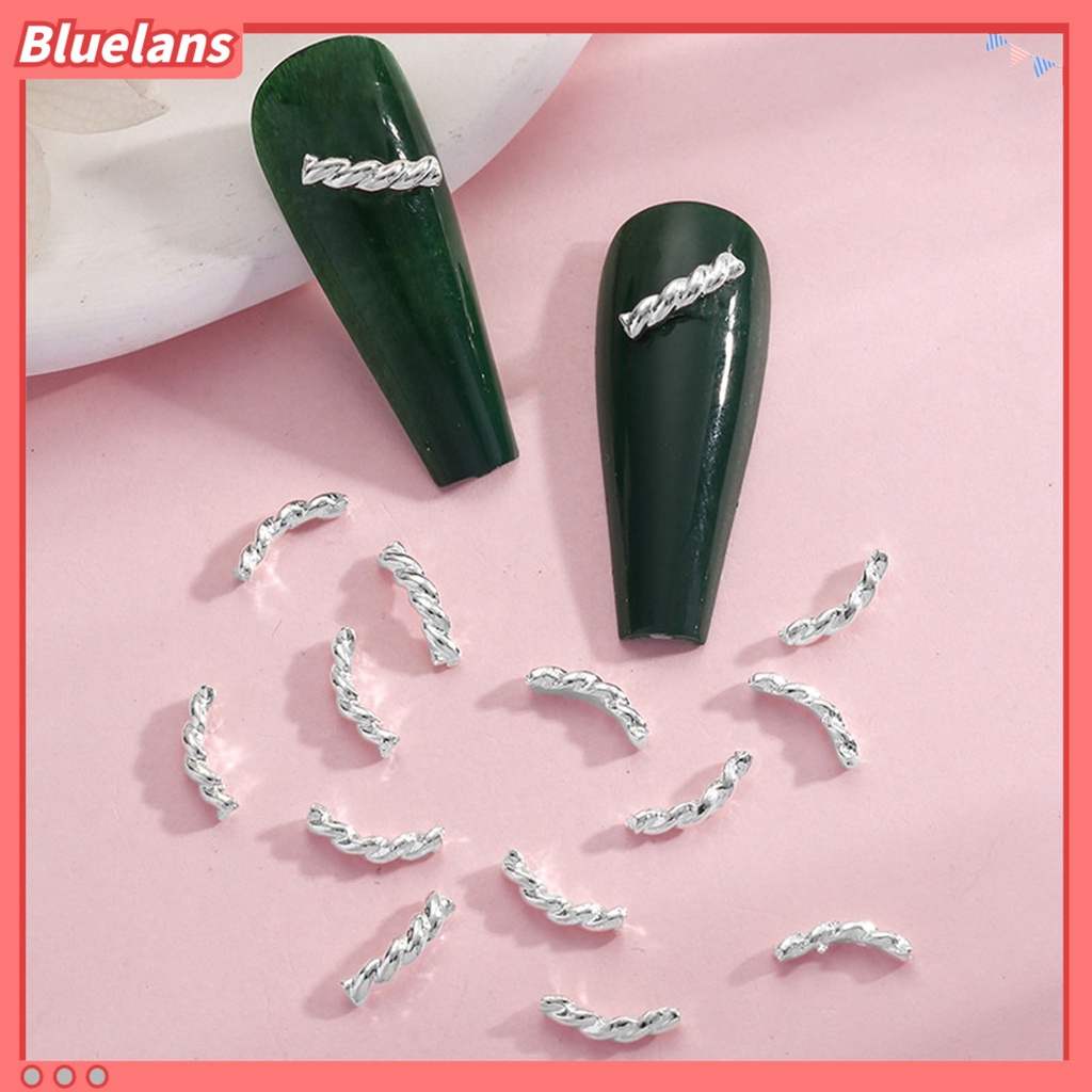 [BLM] 20 Pcs Nail Art Perhiasan 3D Kepang Berongga Busur Indah DIY Alloy Jepang Kuku Pesona Dekorasi Ornamen Kecantikan Supply