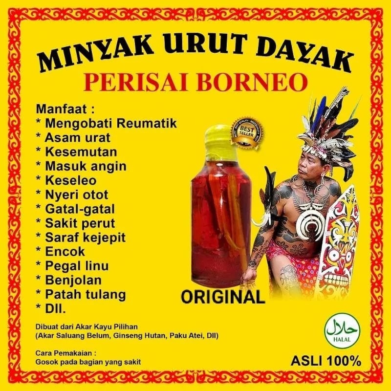 Minyak Dayak Asli Kalimantan Ori Ibu Ida Ngaju Borneo