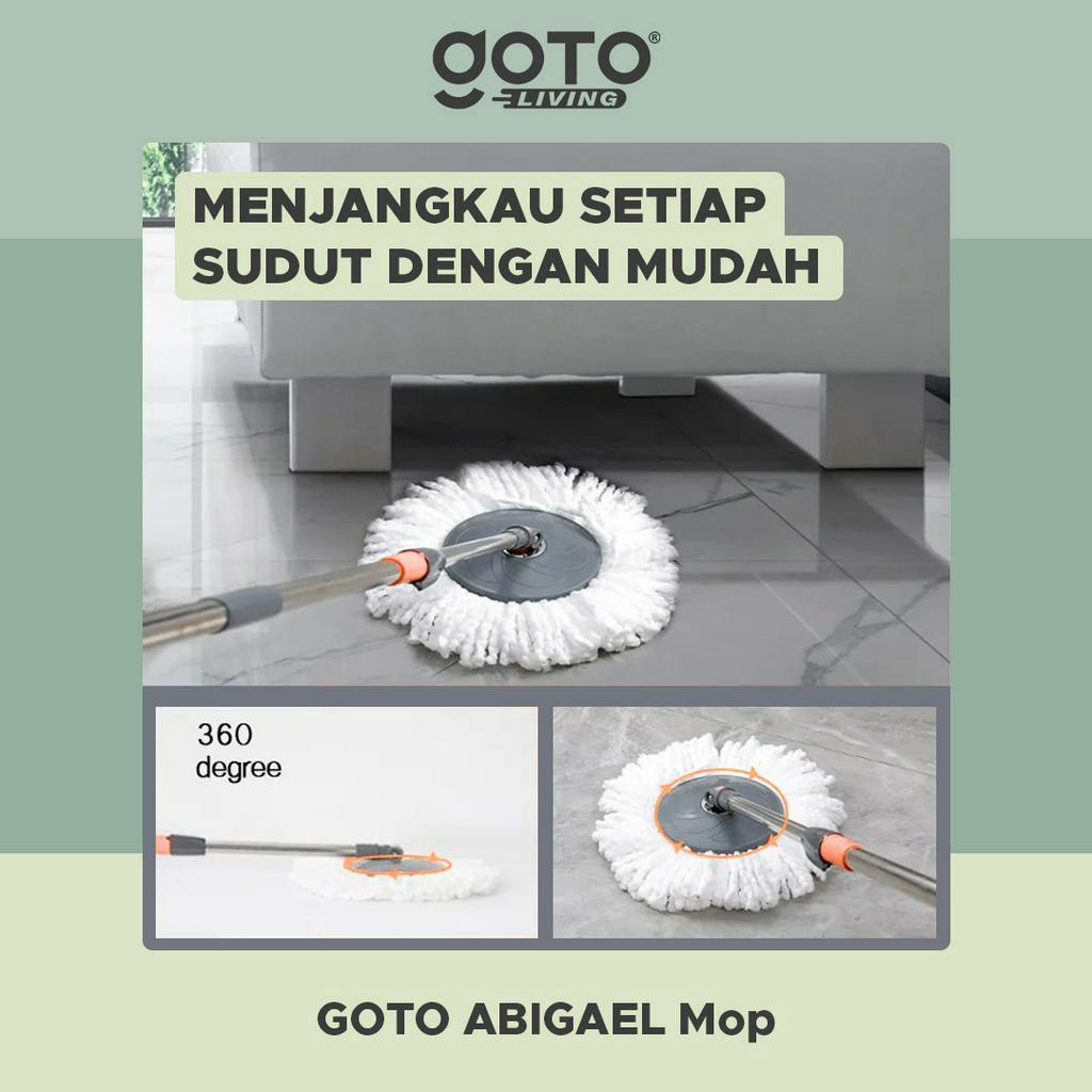 Goto Abigael Spin Mop Ultra Alat Pel Pelan Set Putar Pembersih Lantai