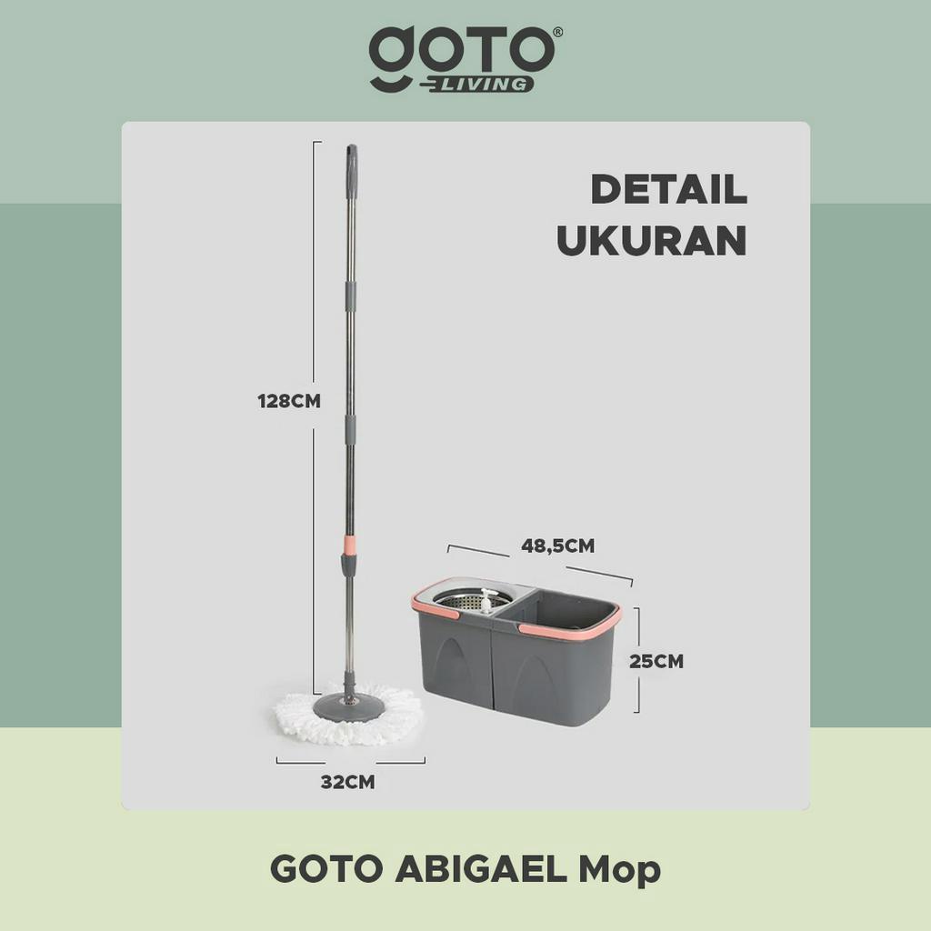 Goto Abigael Spin Mop Ultra Alat Pel Pelan Set Putar Pembersih Lantai