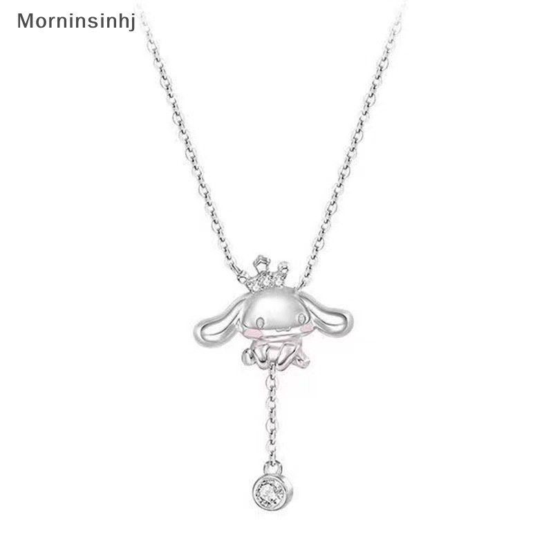 Mornin Cinnamoroll Rumbai Rantai Kalung Anime Kartun Fashion Wanita Perhiasan Wanita Kalung Liontin Dekorasi Gadis Hadiah Ulang Tahun id