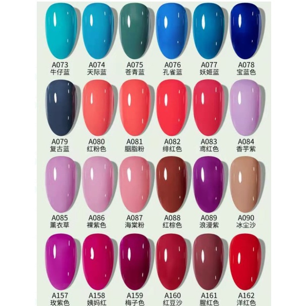 KUTEK CHARZIEG UV GEL NAIL POLISH KODE 136-174