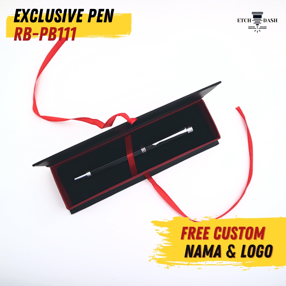 

Pulpen Metal dengan Box Pita Custom Nama dan Logo - Exclusive RB-PB111