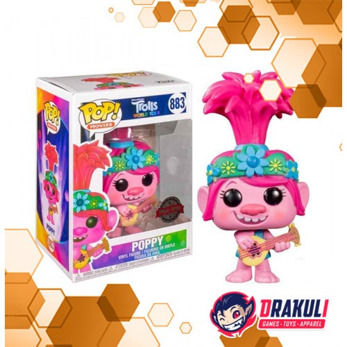 Toys Funko Pop Trolls World Tour - Poppy with Ukulele (Special Editio