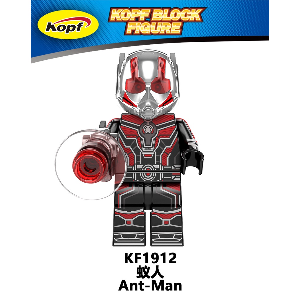 Kaos Superhero Liga Semut-Man Mordor Adam Star Lord Flash Block Figure KF6185