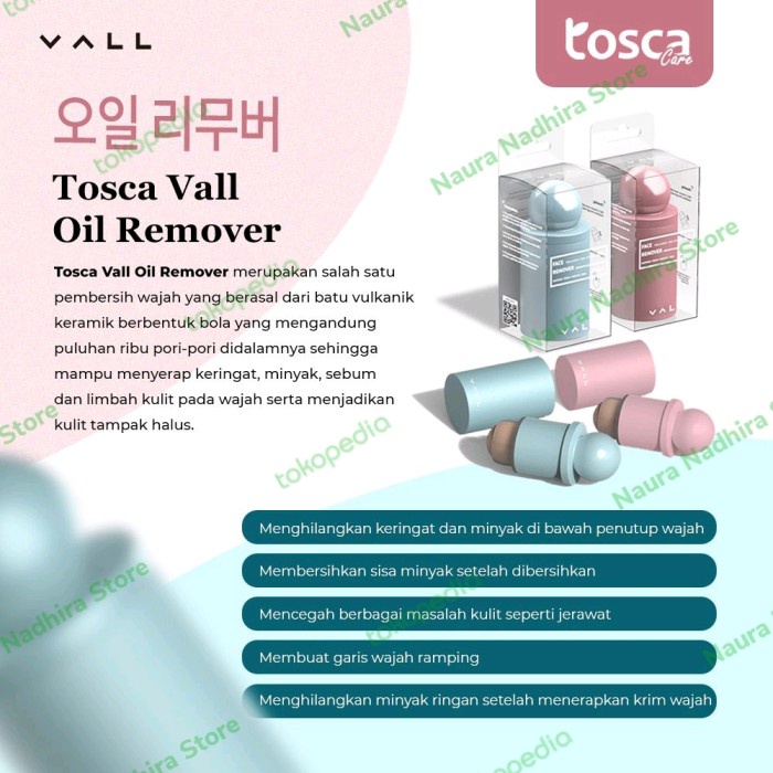 Waterless Vall Oil Remover Pembersih Wajah Penyerap Minyak Wajah