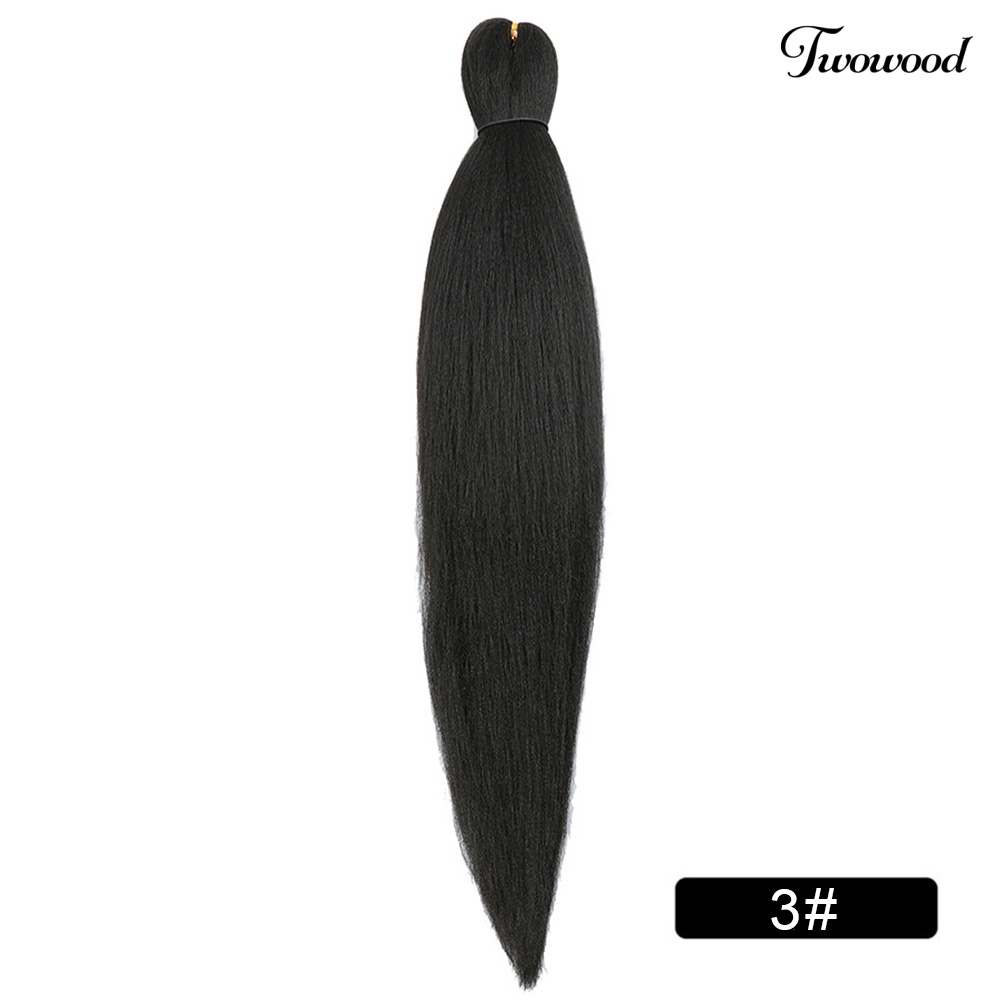 Twowood 26inch Sintetis Mengepang Rambut Suhu Tinggi Serat Wig Ekstensi Sopak