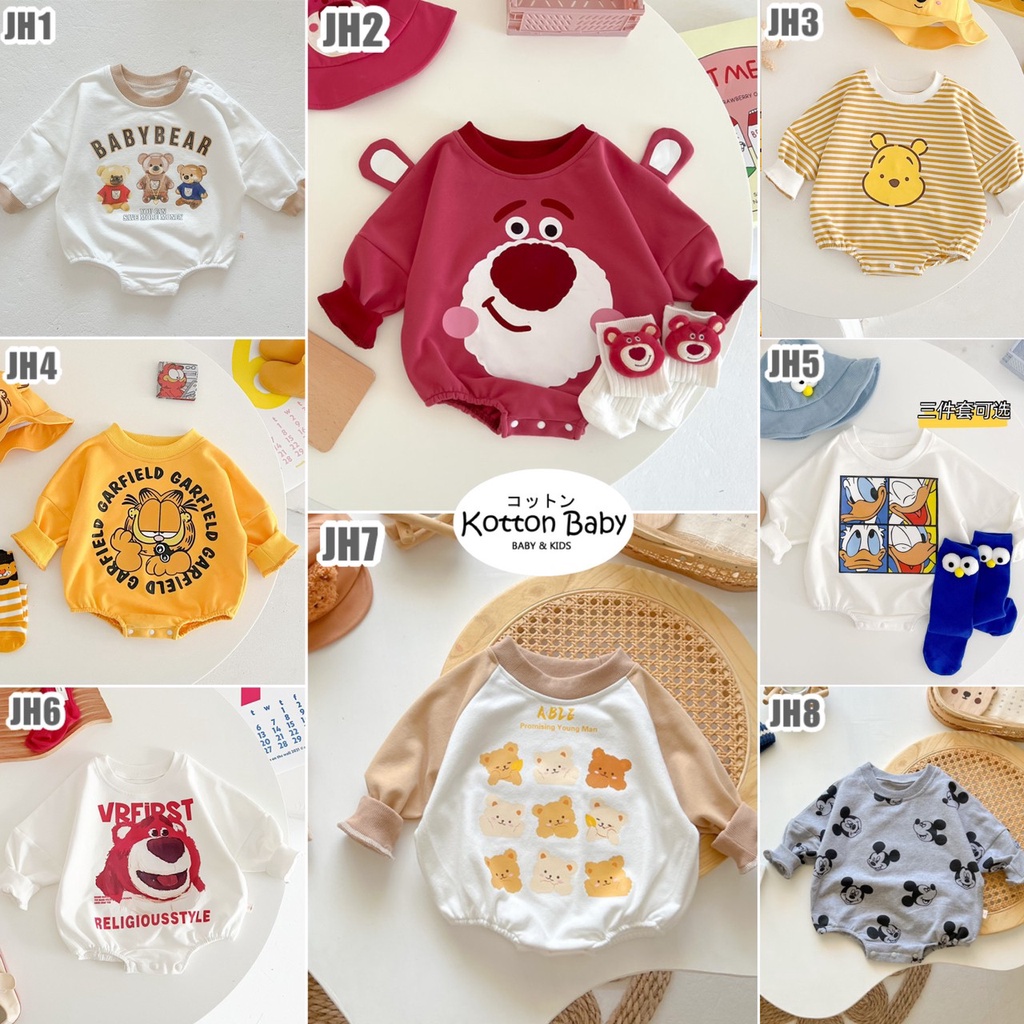 3-18 bln PAKAIAN BAYI [Premium Impor] BAJU ANAK JUMPER JUMPSUIT ROMPER UNISEX catalog MZJP JH