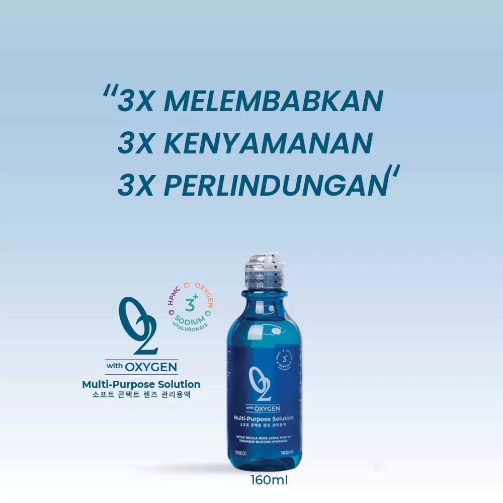 CAIRAN OMEGA O2 360ML NEW WITH OXYGEN CAIRAN SOFTLENS PEMBERSIH/  BS