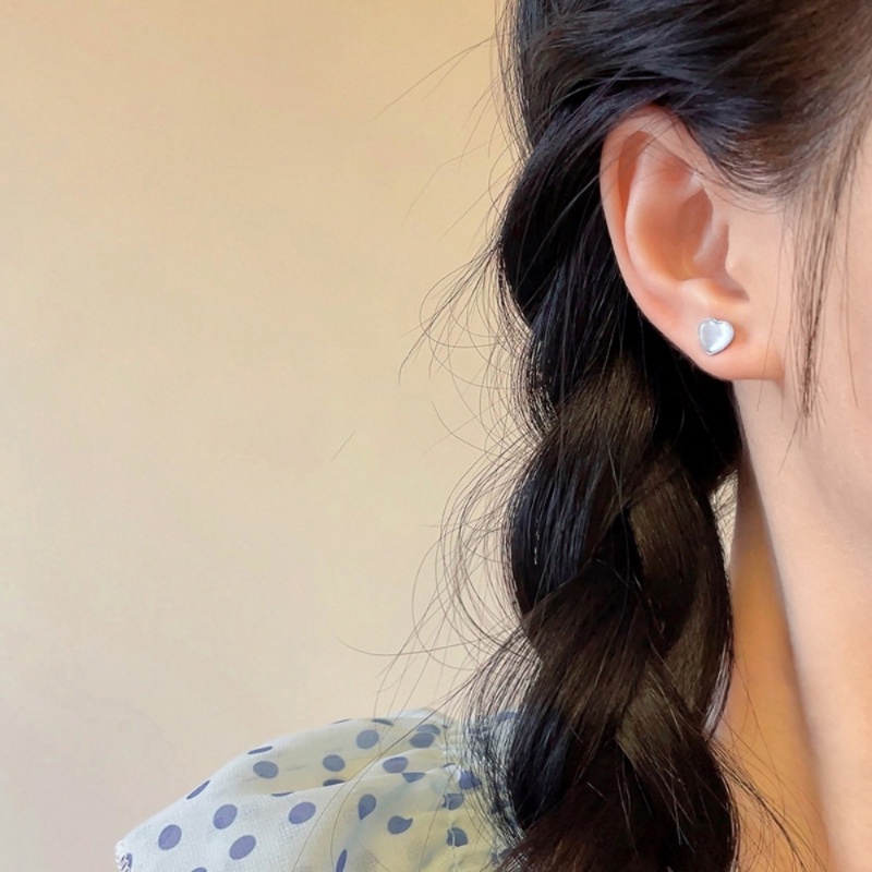 Ahellogirl Warna Cinta Opal Anting Set Wanita Musim Panas Cahaya Mewah Niche Desain High-end Anting-Anting Temperamen Anting Serbaguna