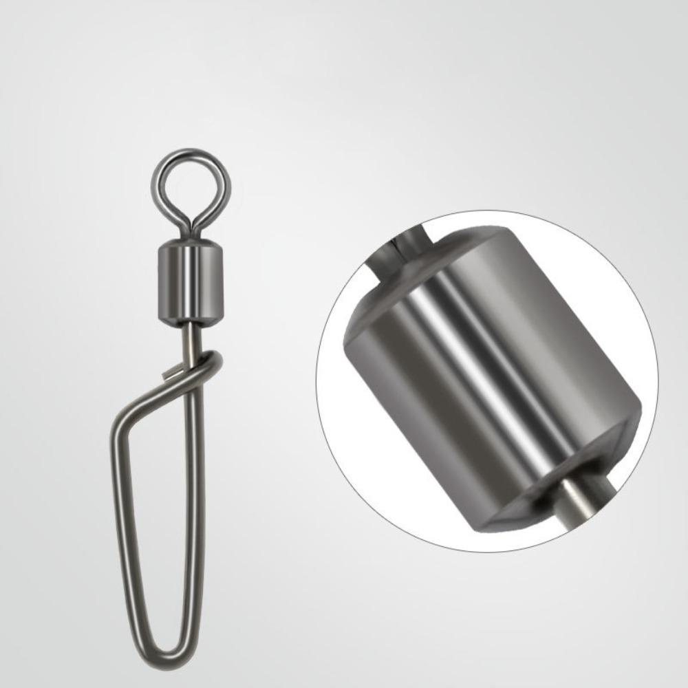 Lanfy Memancing Rolling Swivels Snap 50 Pcs Kuat Menarik Kekuatan Berputar Cincin Memancing Konektor Memancing Memancing Tackle Memancing Aksesoris T-Shaped Swivel