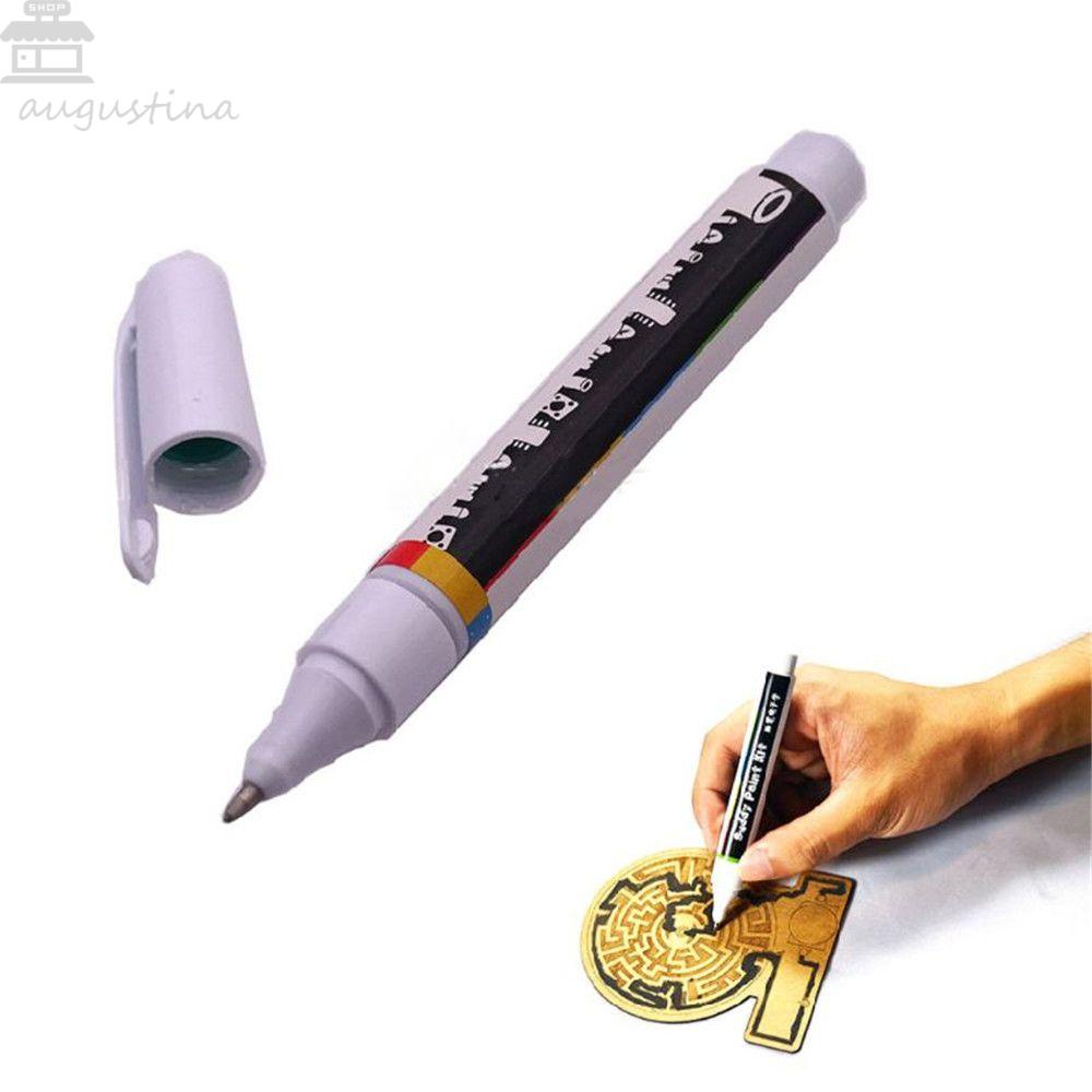 Pena Sirkuit Elektronik Agustina Student Conductive Circuit Repair Draw Black/Gold Magical Pen