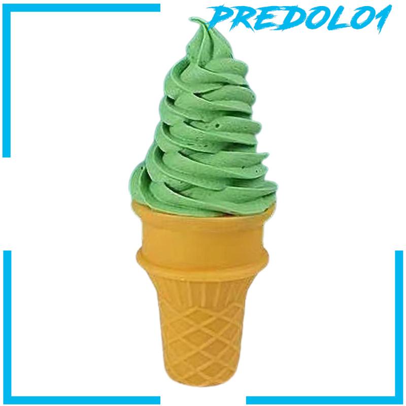 [Predolo1] Ice Cream Cone Food Model Palsu Untuk Pajangan Properti Foto Dessert Dekorasi Desktop